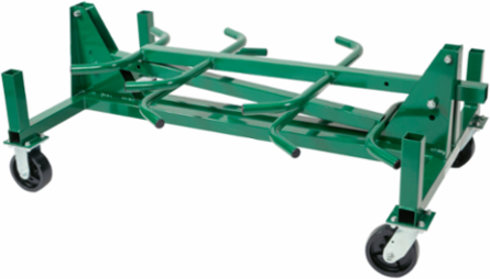 Mobile Conduit/Pipe Rack - 1000 lbs Load Capacity, Steel Frame, 6 Inch Casters