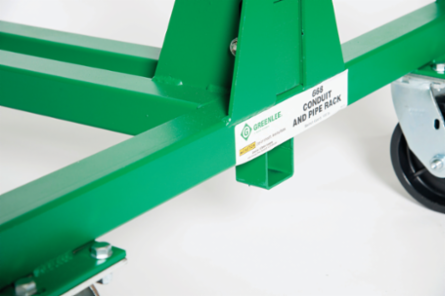 Mobile Conduit/Pipe Rack - 1000 lbs Load Capacity, Steel Frame, 6 Inch Casters