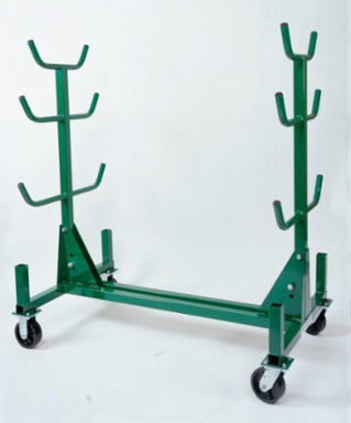 Mobile Conduit/Pipe Rack - 1000 lbs Load Capacity, Steel Frame, 6 Inch Casters