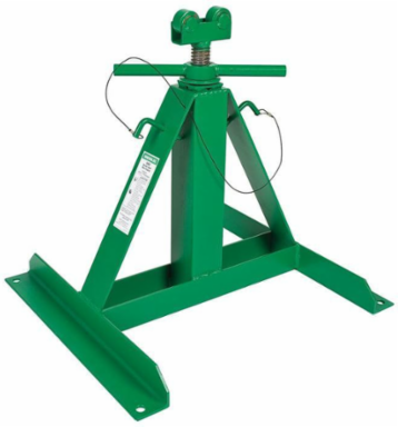 Screw Type Reel Jack Stand - Steel, 22 Inch to 54 Inch, 2500 lb Capacity