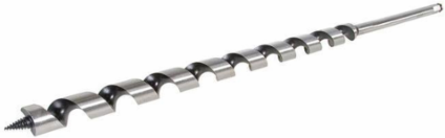 13/16 Inch x 24 Inch Impact Auger Bit, Hex Shank, Hollow Center Flute
