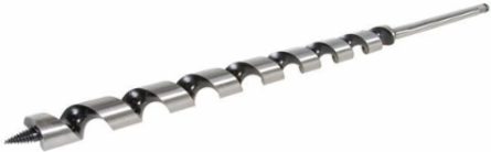15/16 Inch x 24 Inch Impact Auger Wood Bit, Hex Shank, Hollow Center Flute