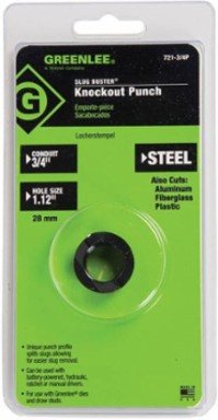 Slug-Buster Replacement Punch for 3/4 Inch Conduit, 1.115 Inch Hole Size