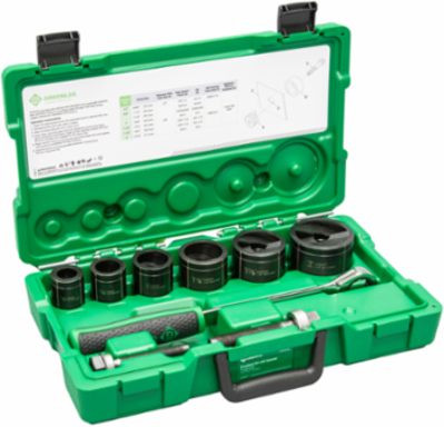 Slug Buster Punch & Die Set, 1/2"-2" Conduit Size, Manual Knockout Kit