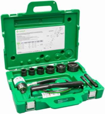 11-Ton Hydraulic Knockout Kit, 1/2" - 2" Conduit Size, USA Made