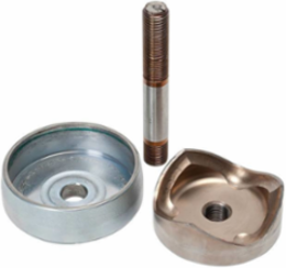 3 Inch Stainless Steel Punch Unit for Up to 10 Gauge with Punch, Die & Draw Stud