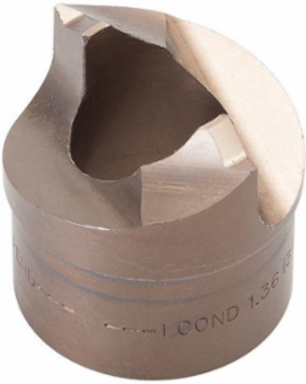 Speed Punch 1 Inch Knockout Punch, Tool Steel, Round Shape, 0.35 lbs