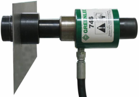 Hydraulic Knockout Ram with 3/4 Inch x 8 Inch Draw Stud, Round Shape