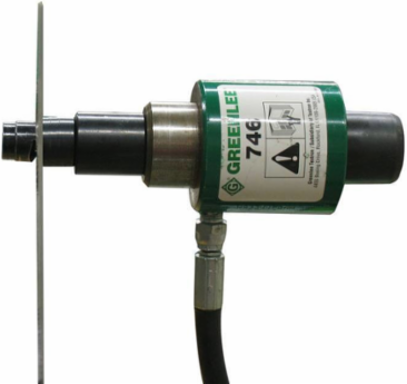 Hydraulic Knockout Ram with 3/4 Inch x 8 Inch Draw Stud, Round Shape