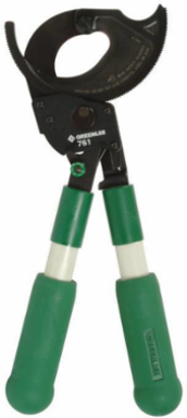 Two-Hand Ratchet Cable Cutter, 10-3/4 Inch, Fiberglass Handle, Cuts Aluminum 1000 kcmil