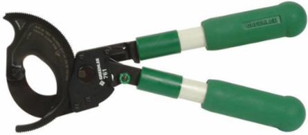 Two-Hand Ratchet Cable Cutter, 10-3/4 Inch, Fiberglass Handle, Cuts Aluminum 1000 kcmil