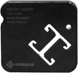 Back to Back Strut Die Set, 7/8 Inch x 1-5/8 Inch, Includes (2) Dies