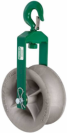 12 Inch Hook Sheave with Steel Frame, Aluminum Sheave, 8000 LB Capacity