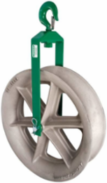Hook Sheave Assembly 24 Inch, 8000 Lb Capacity, Aluminum Alloy