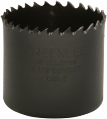 2 Inch Bi-Metal Hole Saw with 1-5/8 Inch Cutting Depth and 7/16 Inch Arbor Size