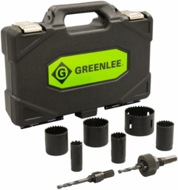 Bi-Metal Hole Saw Kit 1-5/8 Inch Cutting Depth, 1/2 - 2 Inch Conduit Size