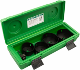5-Piece Bi-Metal Hole Saw Set, 3" - 4-1/2" Cutting Sizes, 1-5/8" Depth