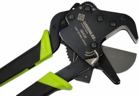 1-1/4 Inch Quick Release Ratcheting PVC Cutter, Cutting Capacity 1/8" - 1-5/8" O.D.