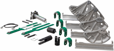 Hydraulic Conduit Bender for 2-1/2" to 4", Aluminum, 882 LB, 59 Inch Length