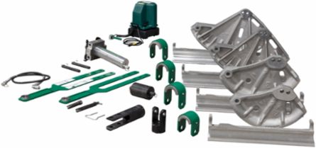 Hydraulic Bender for 2-1/2" to 4" Conduit, 1.5 hp, 974 lb Weight, 59 Inch Length