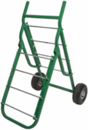 Deluxe A-Frame Mobile Caddy, 48 Inch H x 28-1/4 Inch W, Steel, Holds 400 lbs, Green