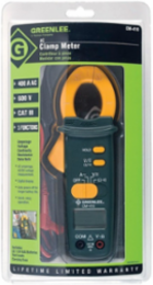AC Clamp Meter 600V 400A, 3-1/2 Digit LCD, Includes 2 AAA Batteries