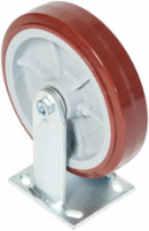 8 Inch Rigid Caster, 900 lbs Capacity, Polyurethane Coated