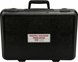 Durable Plastic Carrying Case for DVI Digital Voltage Indicators, Black