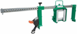 Heavy Duty Cable Roller, Steel, 4 Inch Square Opening, 200 lb Capacity, Adjustable Legs