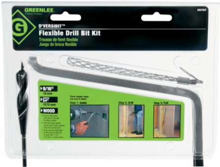 D'VersiBIT Kit with 9/16 Inch Bit, Placement Tool & Grip for 1/2 Inch OD Wire