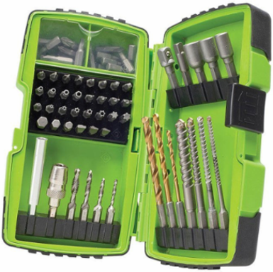 Professional Drill Driver Bit Kit - 68 Pieces, 1/4 Inch Quick Change, Titanium Coated