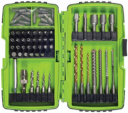 Professional Drill Driver Bit Kit - 68 Pieces, 1/4 Inch Quick Change, Titanium Coated
