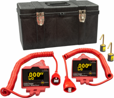 Double Vision Dual Display Phasing Meter 5V-43kV, 14 Inch, Overhead Kit