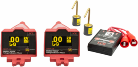 P-138 Dual Display Voltage Indicator & Phasing Set 100V-138kV, 14 Inch Length