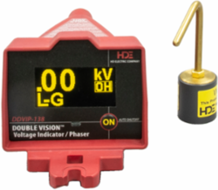 Double Vision Wireless Voltage Indicator, 100V-138kV, LED Display, 14 Inch Length