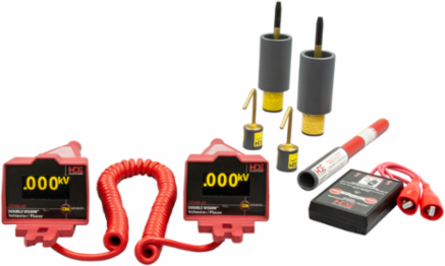 Double Vision Dual Display Voltmeter 5V-40kV, 14 Inch L x 4 Inch H x 4-5/8 Inch W