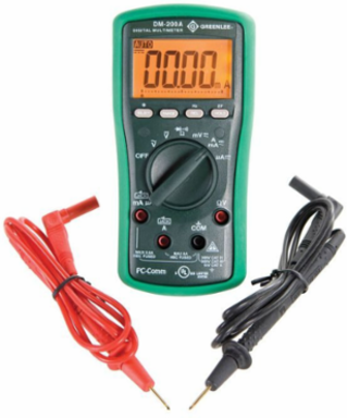 Digital Multimeter 6000 Count, 1000V, 8A, Backlit LCD, Temperature Probe