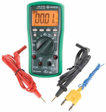 Digital Multimeter 6000 Count, 1000V, 8A, Backlit LCD