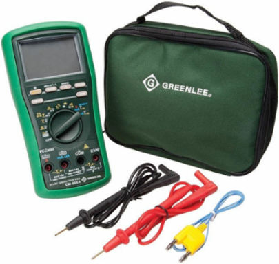 500,000-Count Digital Multimeter, 1000V, 10A, 1832 F Temperature Measurement