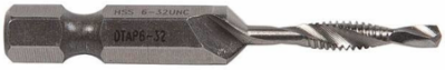 Drill/Tap Bit #6 1/4 Inch Quick Change Hex High Speed Steel 32 TPI