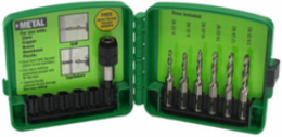High-Speed Steel Metric Drill/Tap Set, M3-M10, 6-Piece, 1/4 Inch Shank
