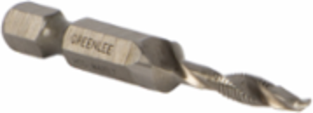 M4 X 0.70 Drill/Tap Bit, High Speed Steel, 1/4 Inch Hex Shank, Taps Up to 10 GA