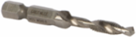 M5 X 0.80 Drill/Tap Bit, 1/4 Inch Quick Change Hex, High Speed Steel