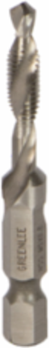 M5 X 0.80 Drill/Tap Bit, 1/4 Inch Quick Change Hex, High Speed Steel