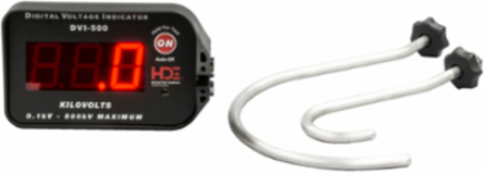 Digital Voltage Indicator 500kV with LED Display, Auto-Shutoff, and Probes