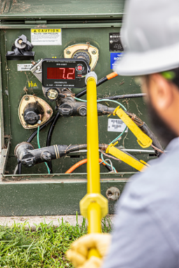 Digital Voltage Indicator 500kV with LED Display, Auto-Shutoff, and Probes
