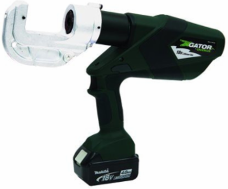 12 Ton Battery Crimper with 1.65 Inch Opening, 750 Kcmil Capacity, Pistol Grip