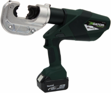 Gator 12 Ton Battery-Powered Crimper, 1.65 Inch Opening Size, 750 Kcmil Capacity