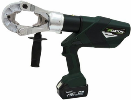 15 Ton Battery Cable Crimper with BluetoothTM and Pistol Grip, 1500 kcmil Cap.