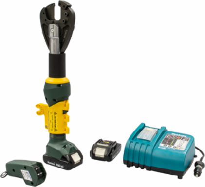 Hard Metal Remote Cutter, 6 Ton, 19 Inch Length, 18V Battery Powered